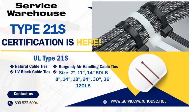 type 21s certification cable ties